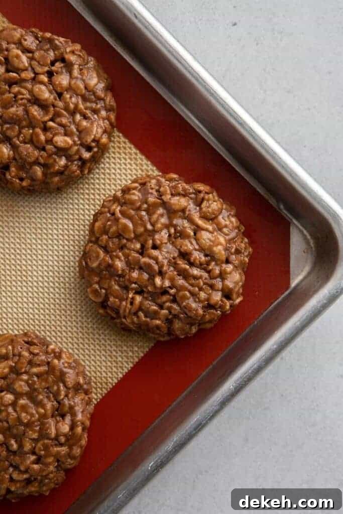 No bake chocolate cookies