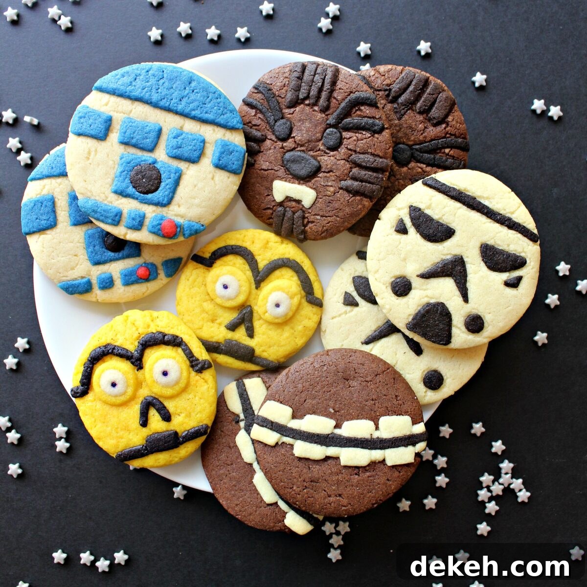 Plate of Star Wars Sugar Cookies.