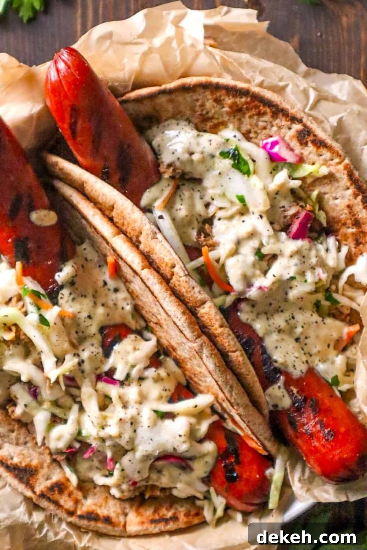 ronto wrap recipe with peppercorn sauce