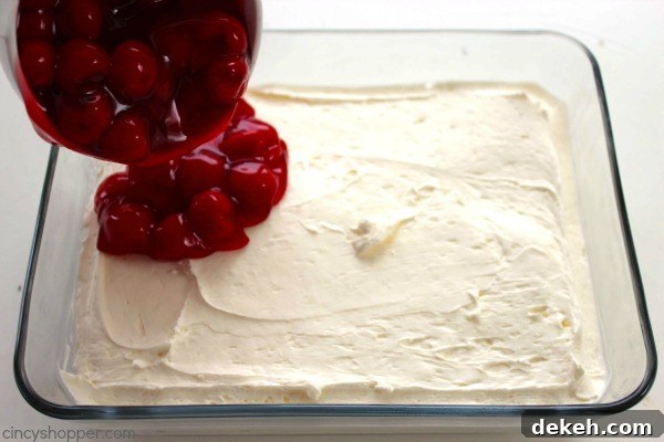 Cherry Cheesecake Dip - Just 4 Ingredients. Makes for a perfect appetizer. Serve them with graham crackers, Nilla wafers, or even pretzels.