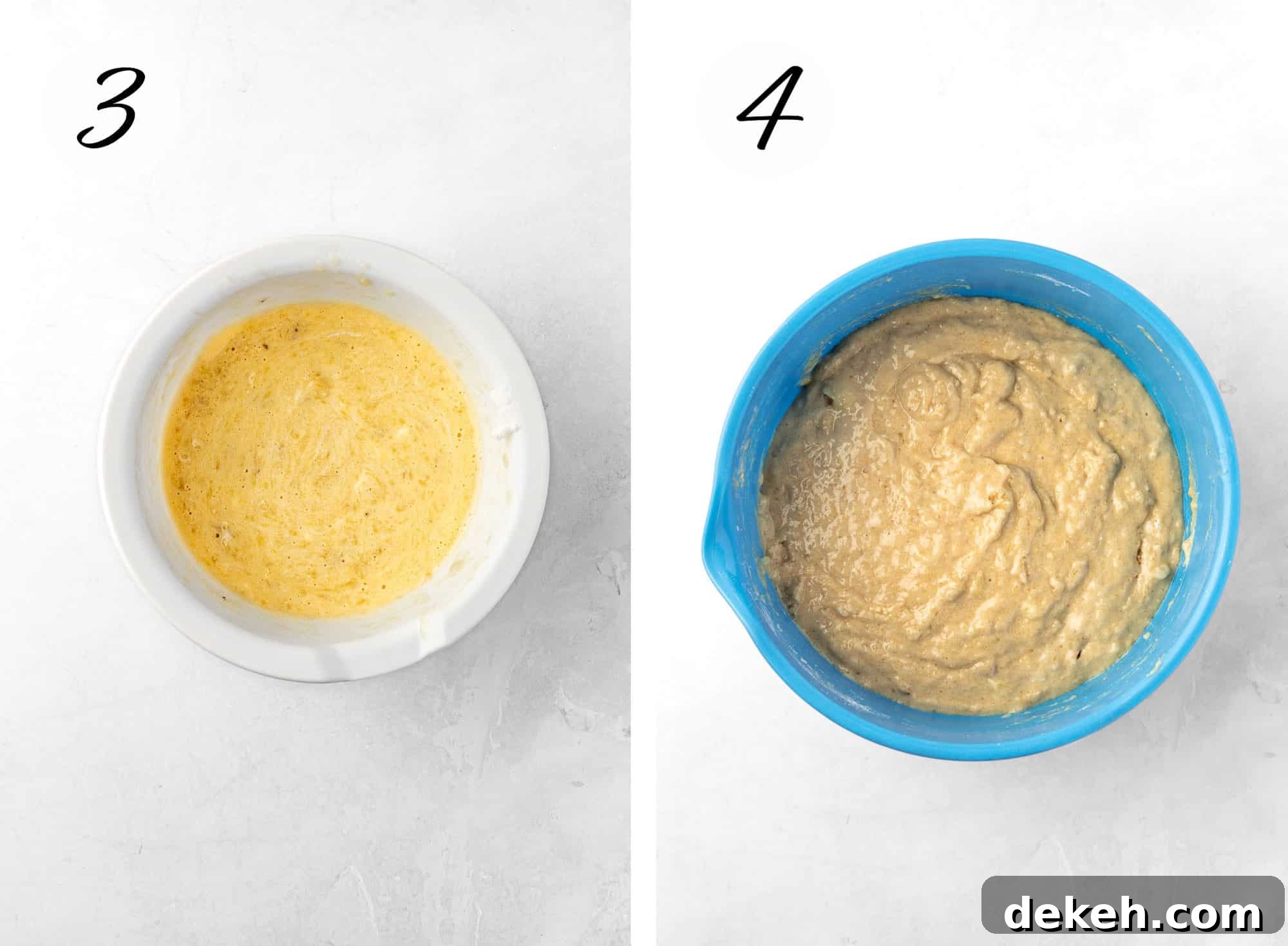 A collage of photos illustrating steps 3 and 4.