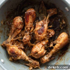 A picture of Quick Chicken with Caramelized Onions in a grey pan