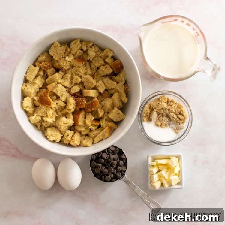 ingredients in bowls