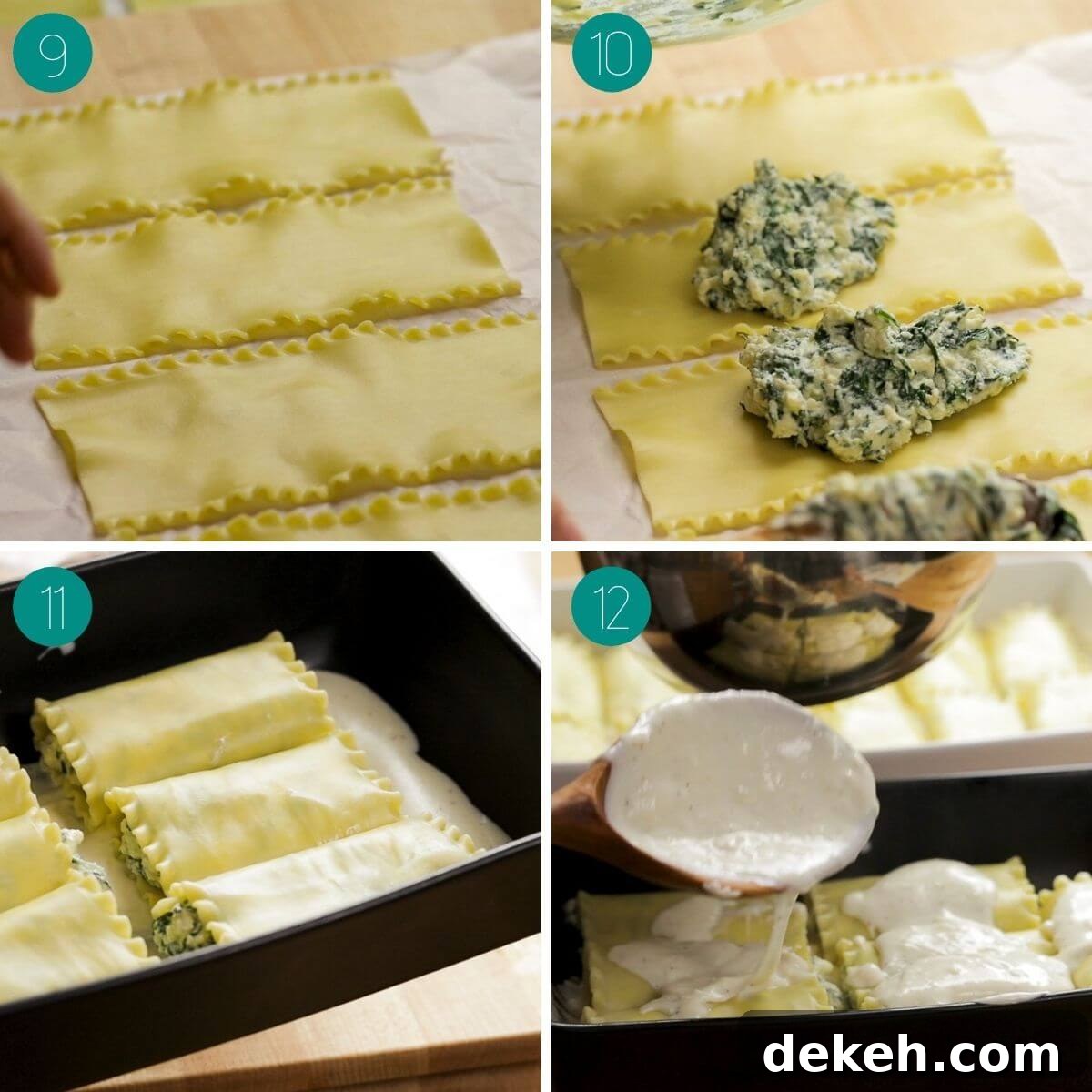 Recipe process shot collage group number three.