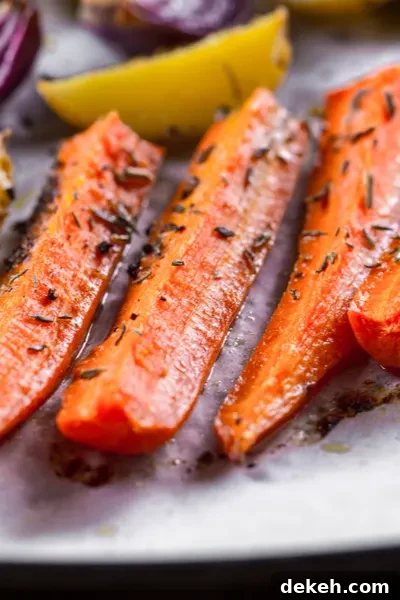 carrots on parchment paper 
