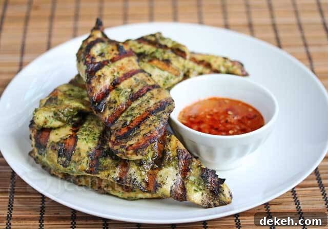 Thai BBQ Chicken with Chili Sauce © Jeanette's Healthy Living