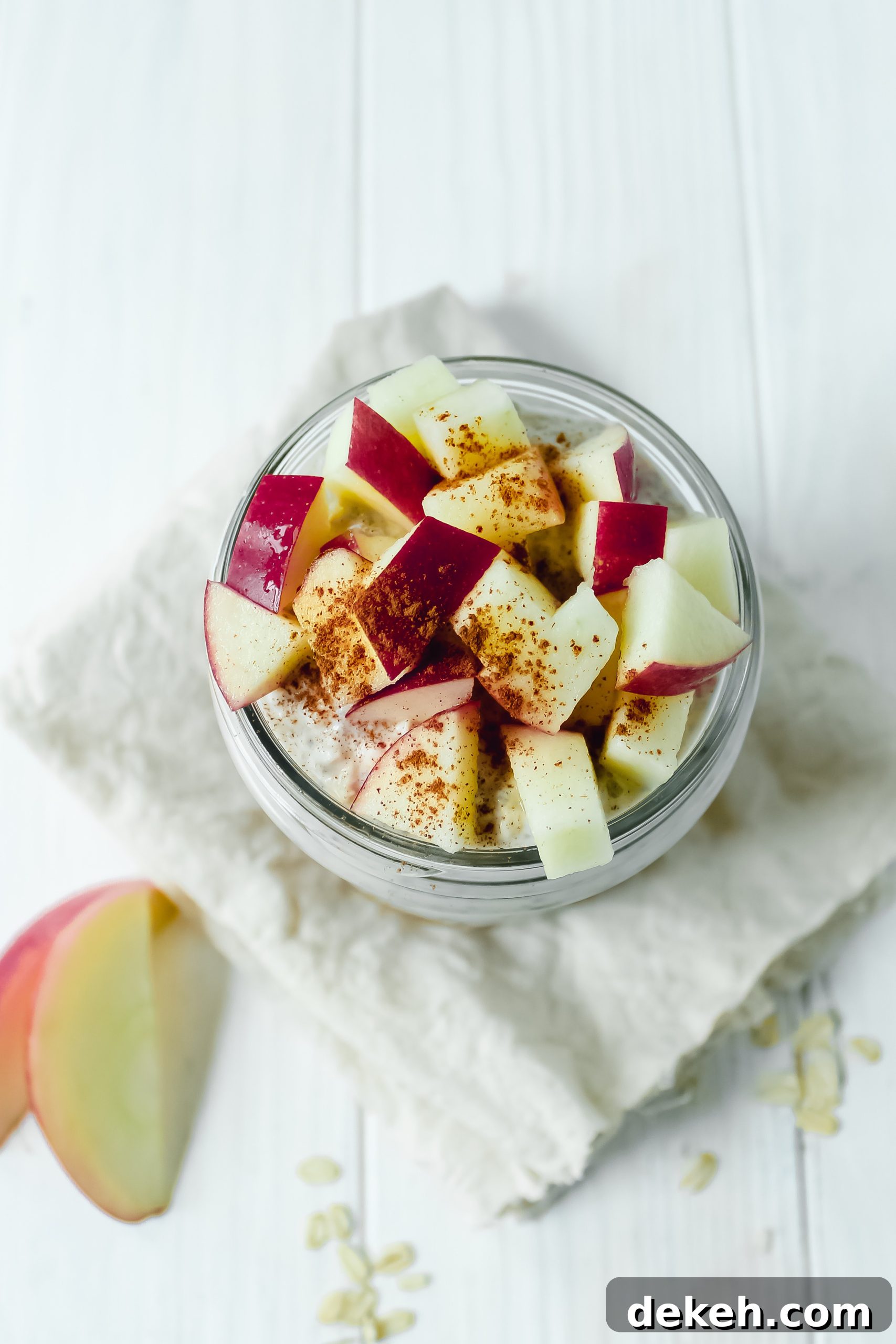 Caramel Apple Overnight Oats Gluten Free
