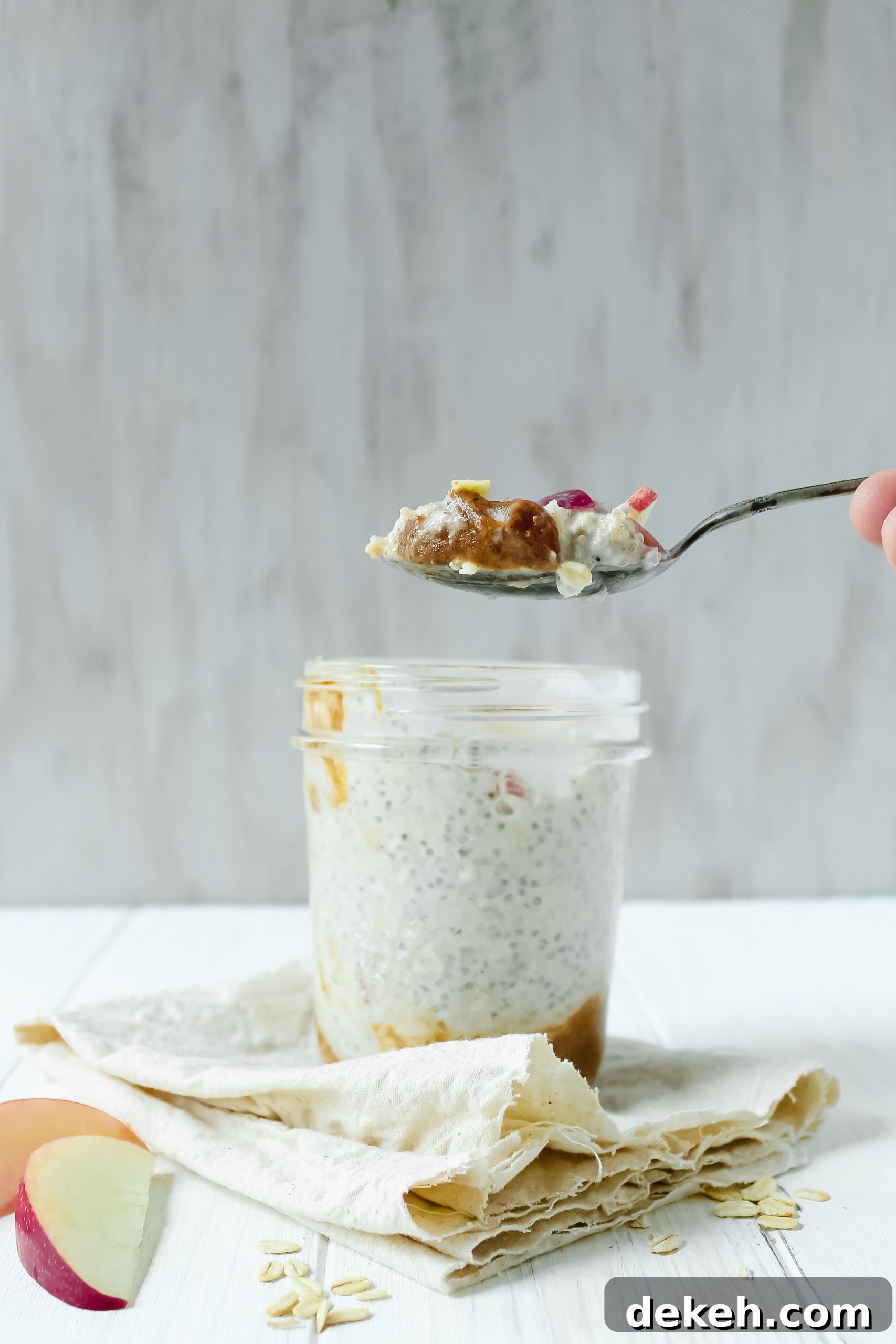 Caramel Apple Overnight Oats Gluten Free