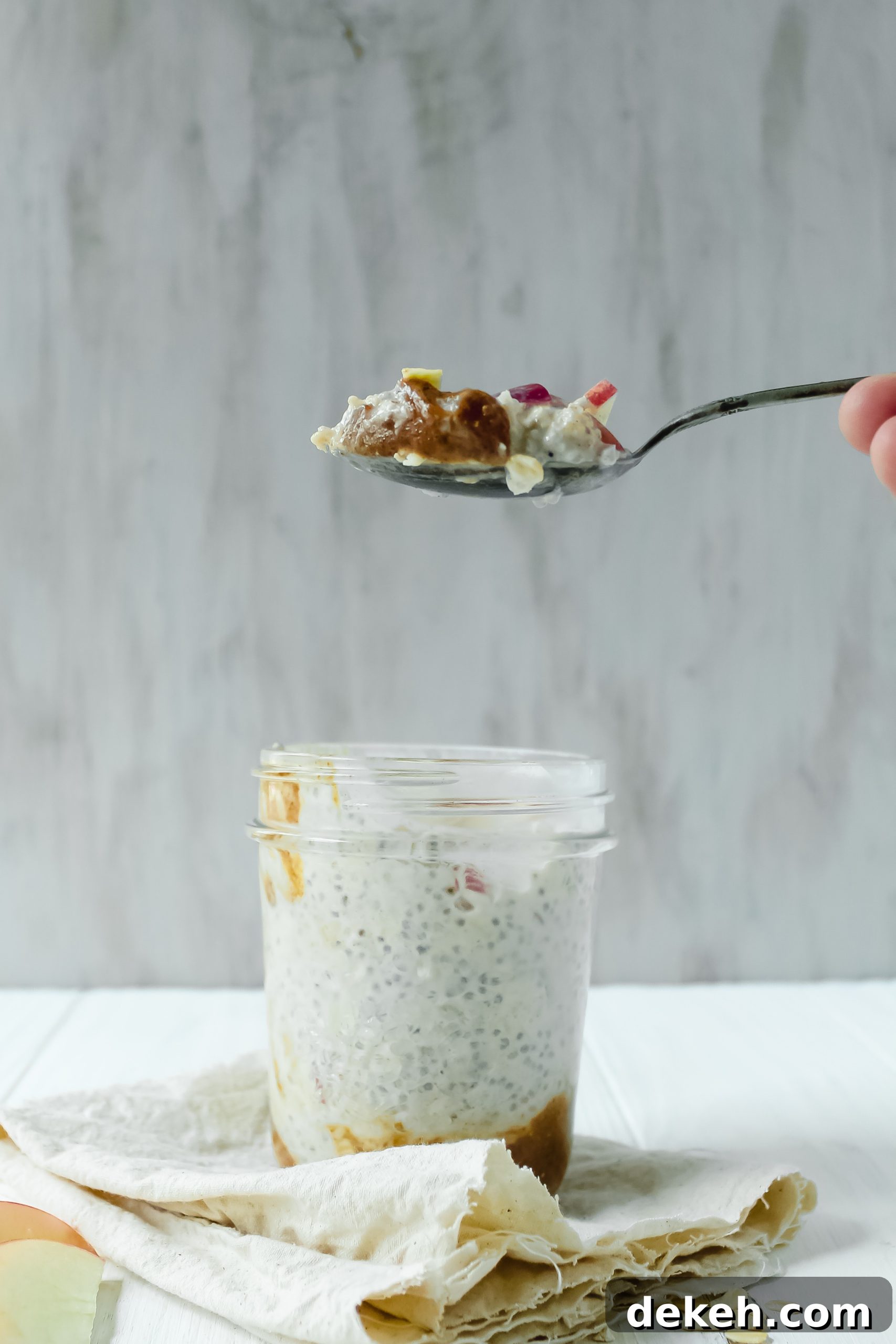 Caramel Apple Overnight Oats Gluten Free