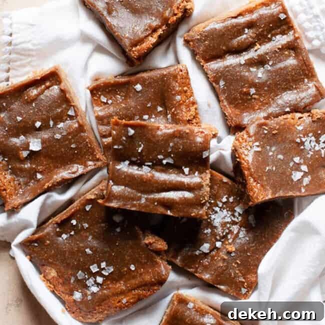 salted caramel blondies