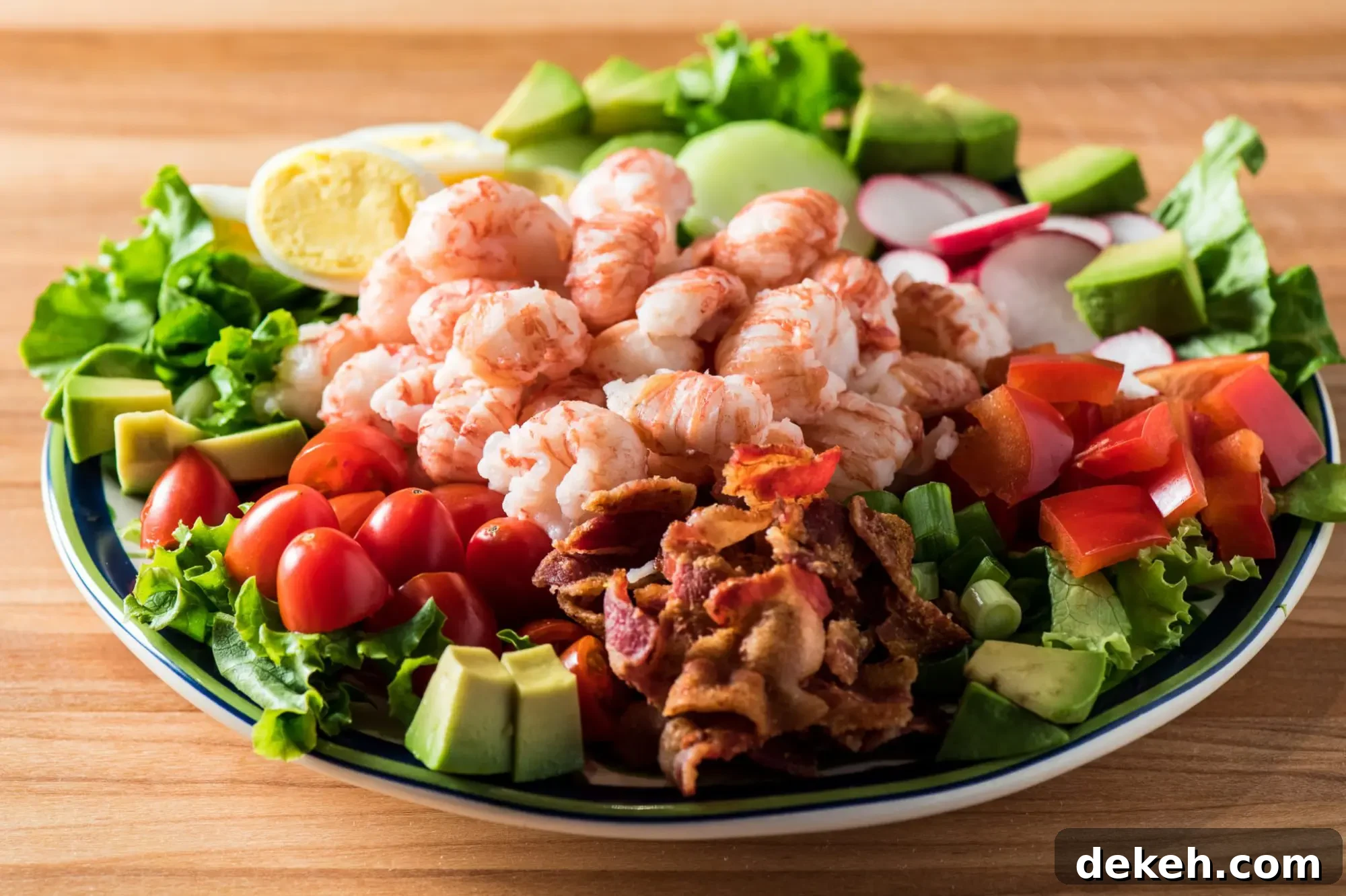 Close up of Langostino Cobb Salad