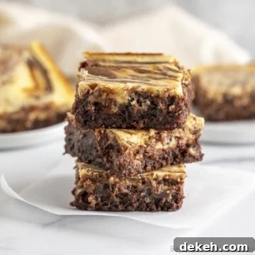 A stack of cheesecake brownies.