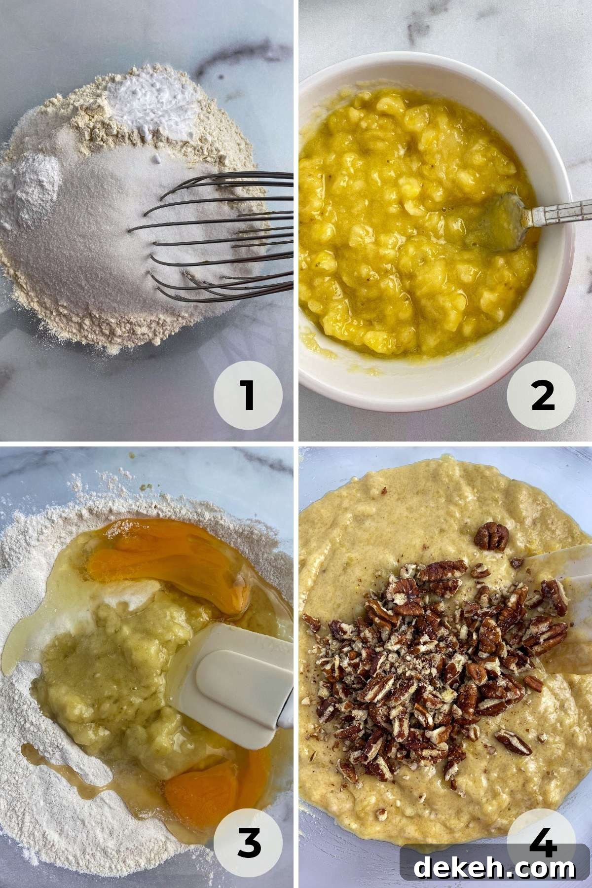 Mixing muffin batter