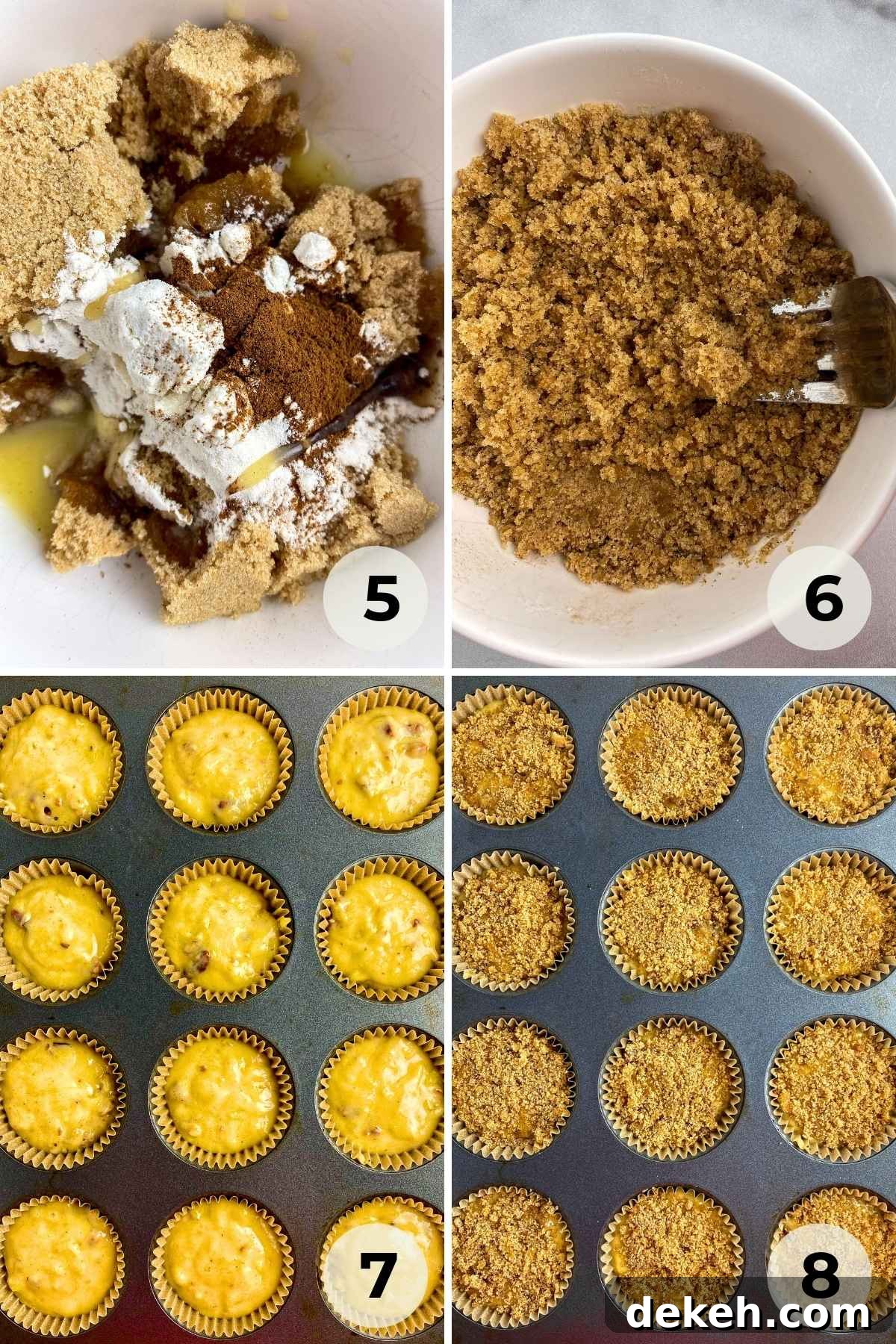 Banana muffin batter in a bowl