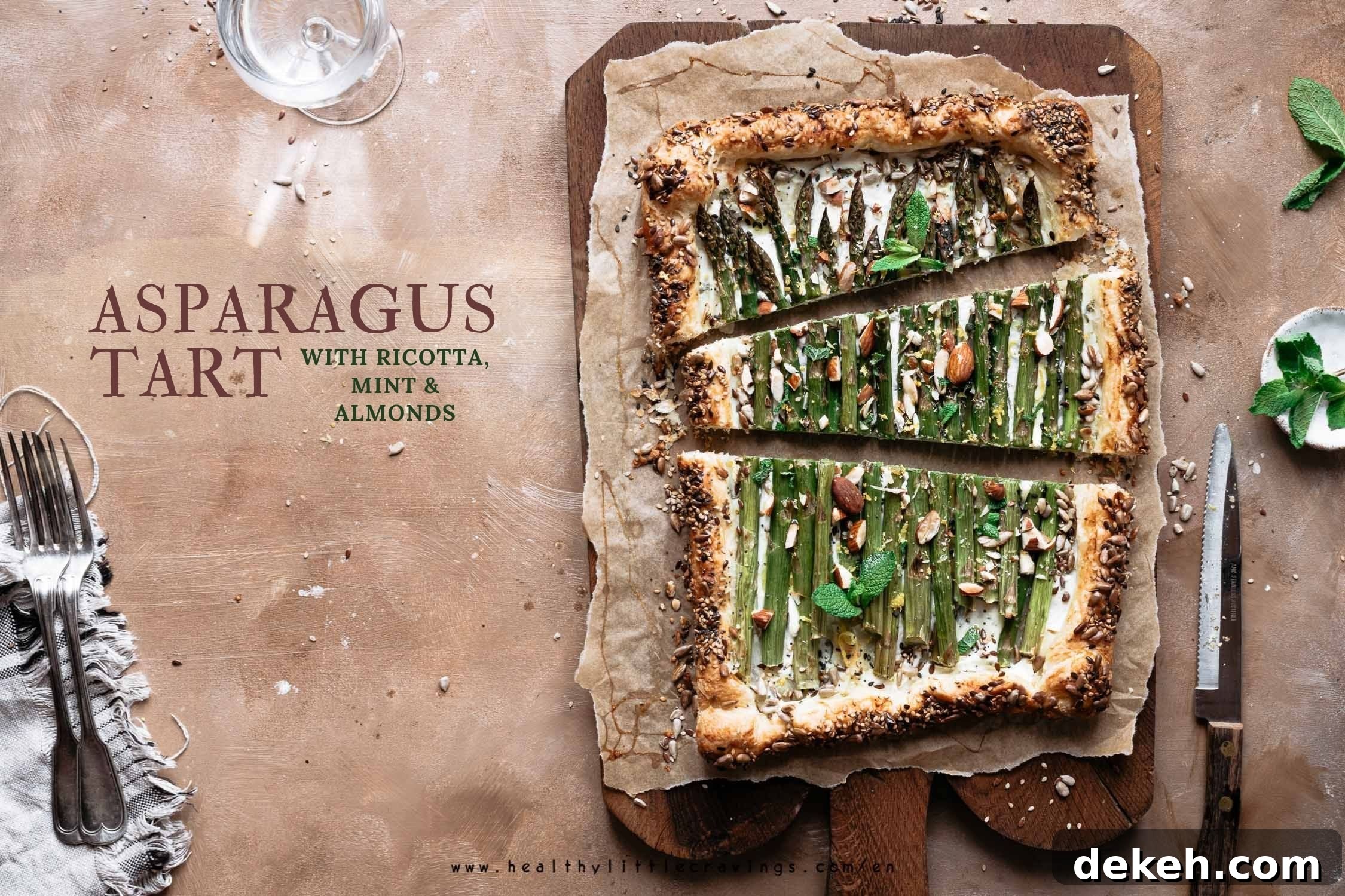 Torta salata asparagi e ricotta