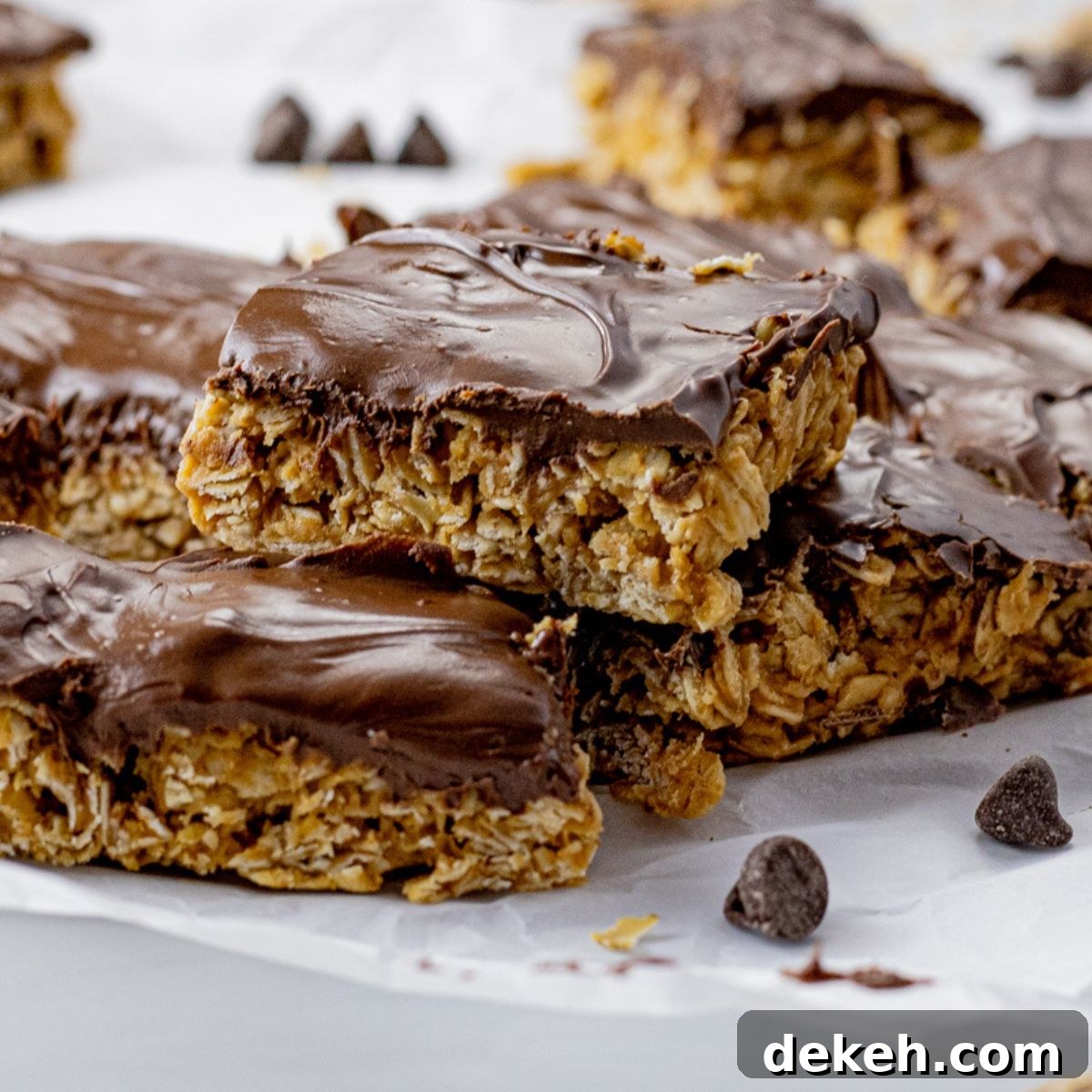 no bake peanut butter oatmeal bars