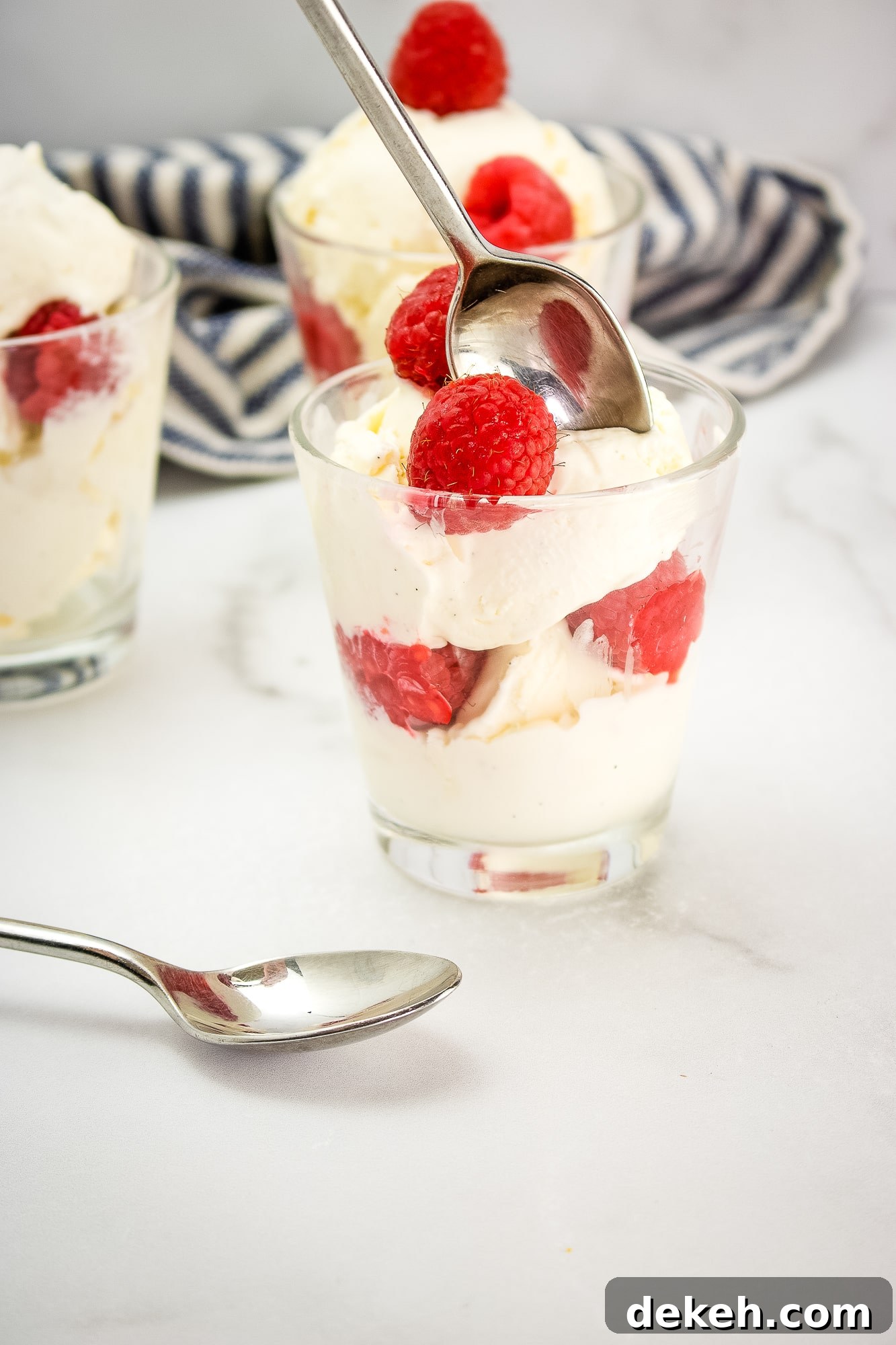 No-churn vanilla bean ice cream