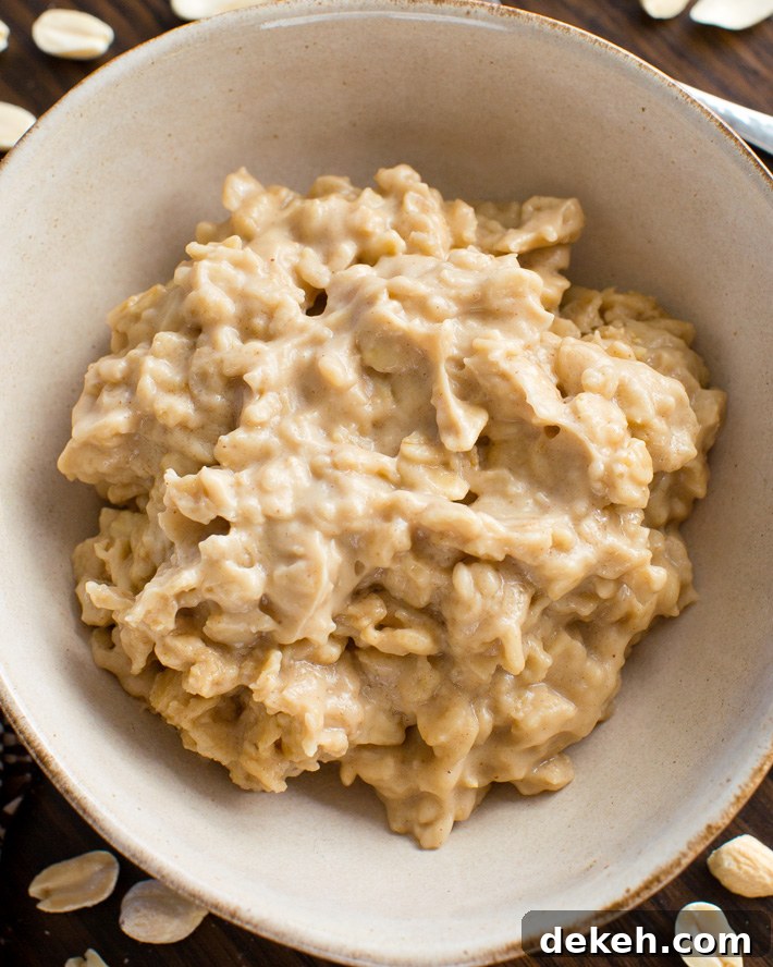 Microwave Peanut Butter Cookie Oats