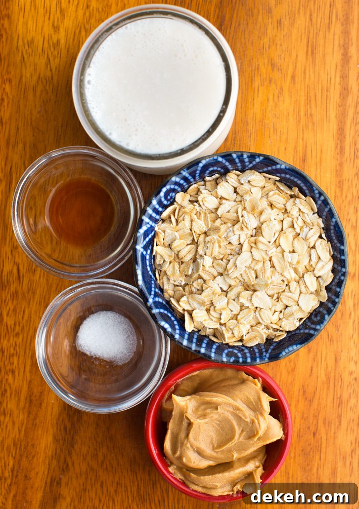 Peanut Butter Oats Ingredients