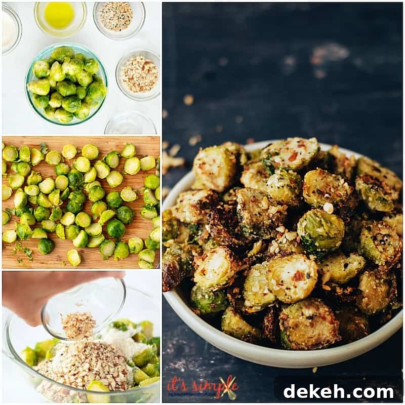 keto brussel sprouts being prepared.
