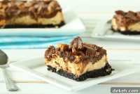 Chocolate Peanut Butter Cup Cheesecake Bars: Decadent No-Bake Recipe