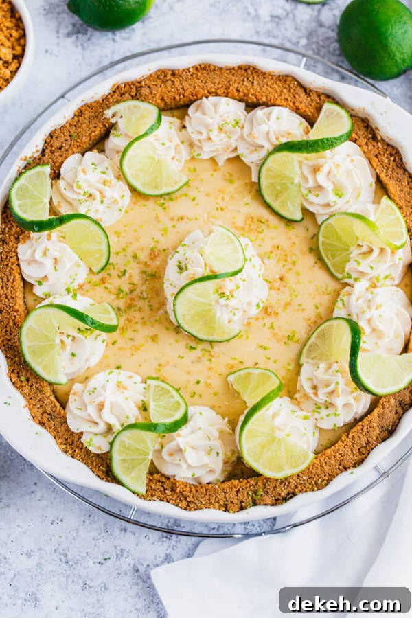 Simply Amazing Key Lime Pie Finished key lime pie