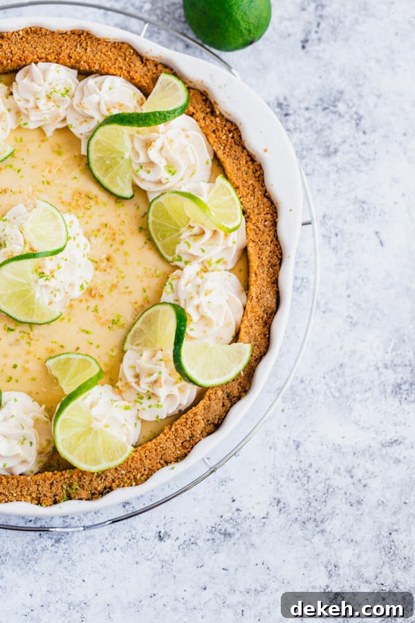 Simply Amazing Key Lime Pie Key lime pie ready to serve