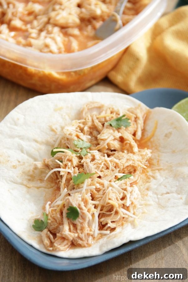 Slow Cooker Buffalo Chicken Tacos