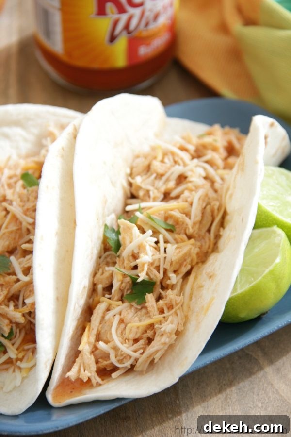 Slow Cooker Buffalo Chicken Tacos