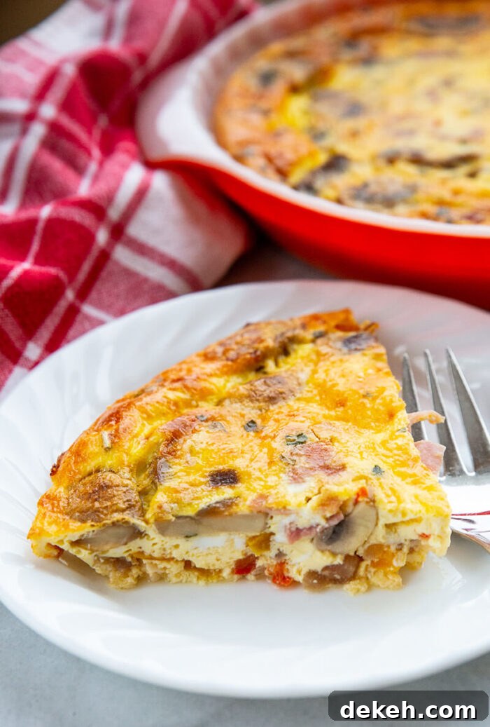 Creamy Crustless Quiche with Spinach and Fresh Herbs 3 Crustless Quiche