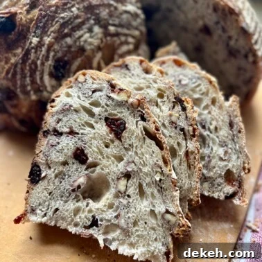 Cranberry Pecan Artisan Sourdough Bread