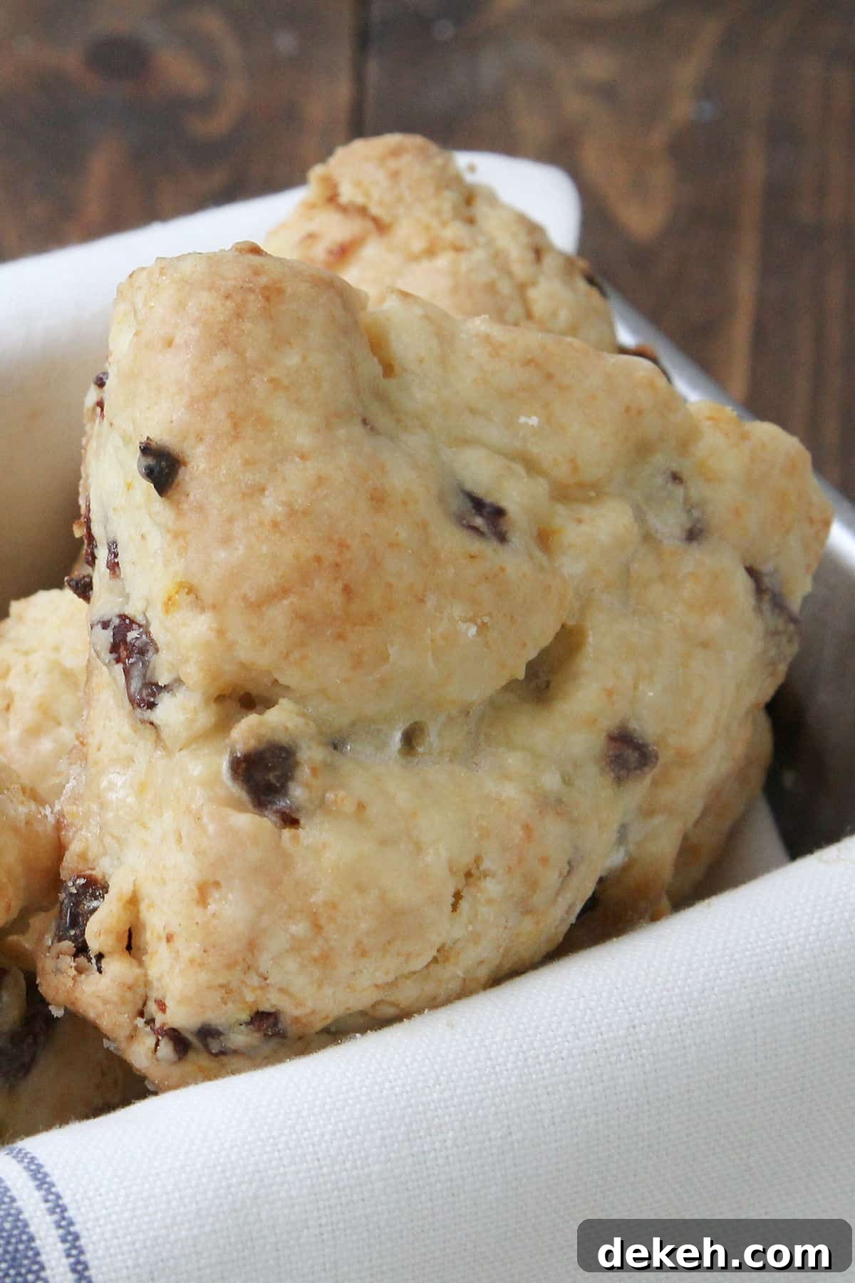 Orange Cherry Scones Orange Cherry Scones in basket