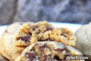 Egg-Free Chocolate Chip Cookie Recipe for Soft, Chewy Results 3 Eggless Chocolate Chip Cookies are thick and chewy chocolate chip cookies made without eggs so if you are allergic to eggs or don't have any on hand this is for you! #egglesscookies #eggfreecookies #egglesschocolatechipcookies #chewychocolatechipcookies