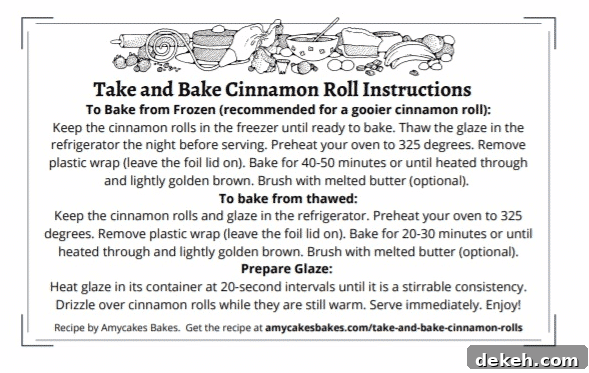 Take-and-Bake Cinnamon Rolls: Bakery-Style Recipe 7 Printable instruction sample
