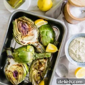 simple grilled artichokes