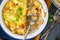 Caramelized Onion and Feta Bread Pudding