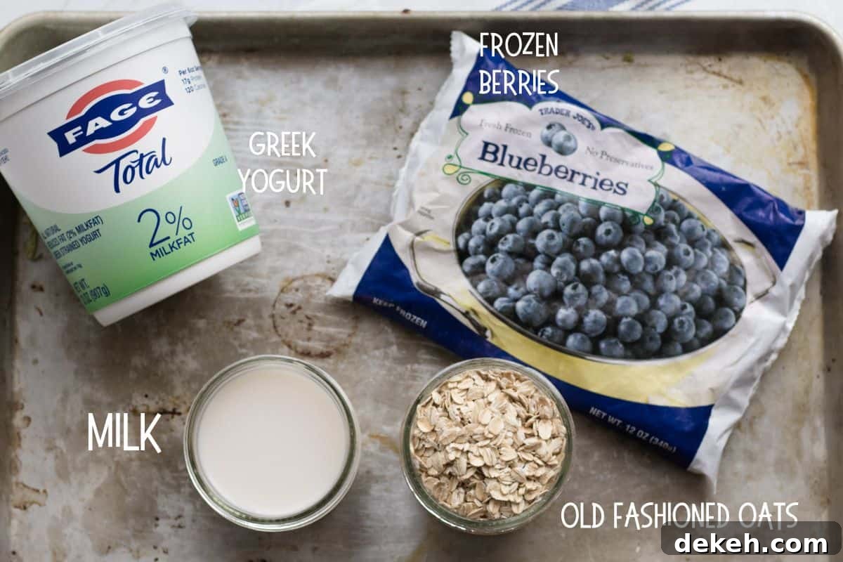 ingredients for overnight oats