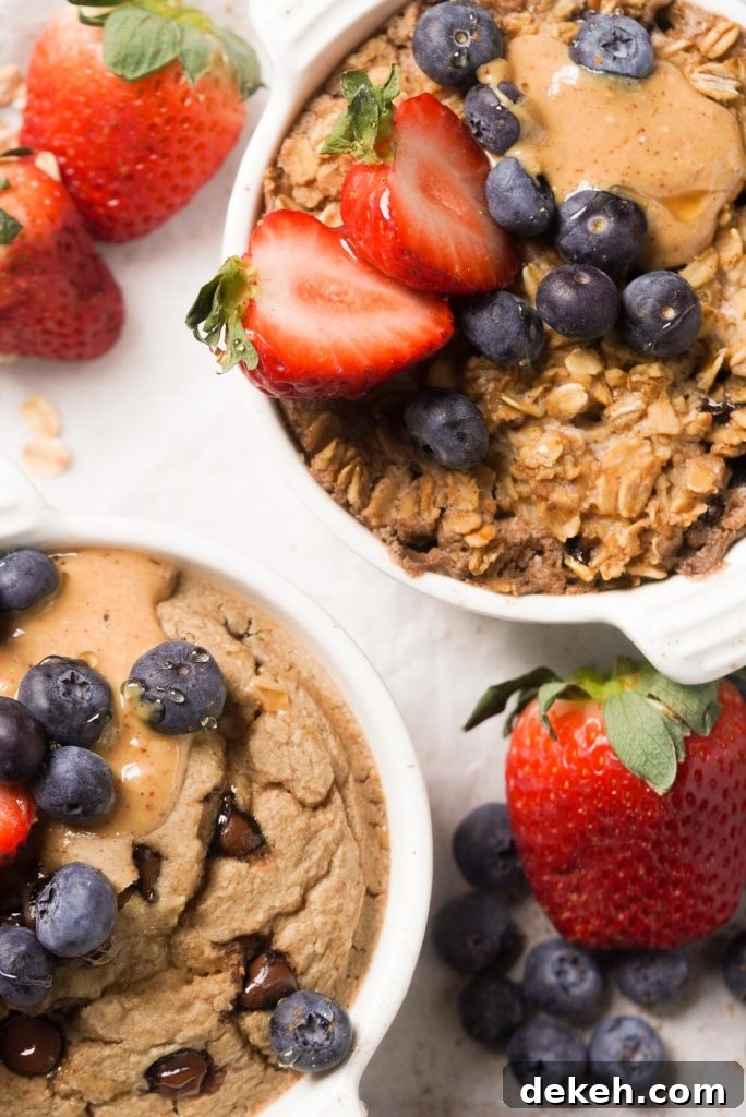 Single-Serve Baked Oats Without Banana 3 baked oats without banana