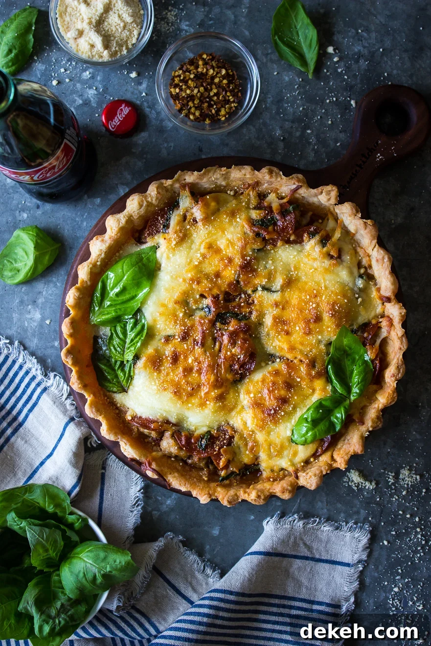 Pepperoni and Sausage Pizza Tart with Parmesan Crust Pepperoni and Sausage Pizza Tart with Parmesan Crust