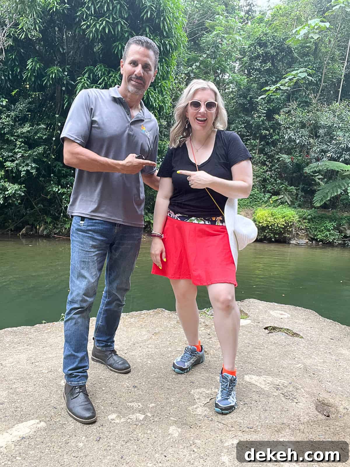 El Yunque Rainforest Day Tour from San Juan 10 Jenna Passaro food blogger with Tour Guide on an excursion to El Yunque Puerto Rico