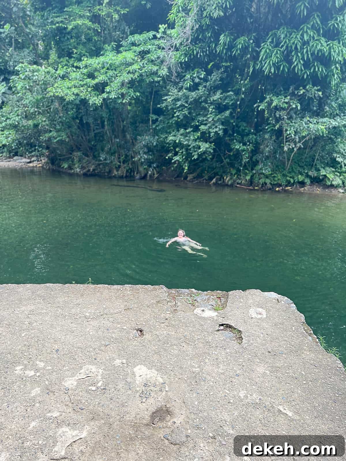 El Yunque Rainforest Day Tour from San Juan 6 Tourist Swimming El Yunque Puerto Rico