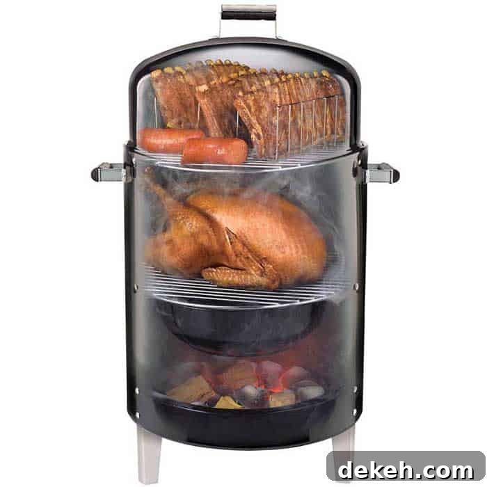 Brinkmann Smoke 'N Grill Review: Features, Performance & Value 4 brinkmann smoker vertical stacked design