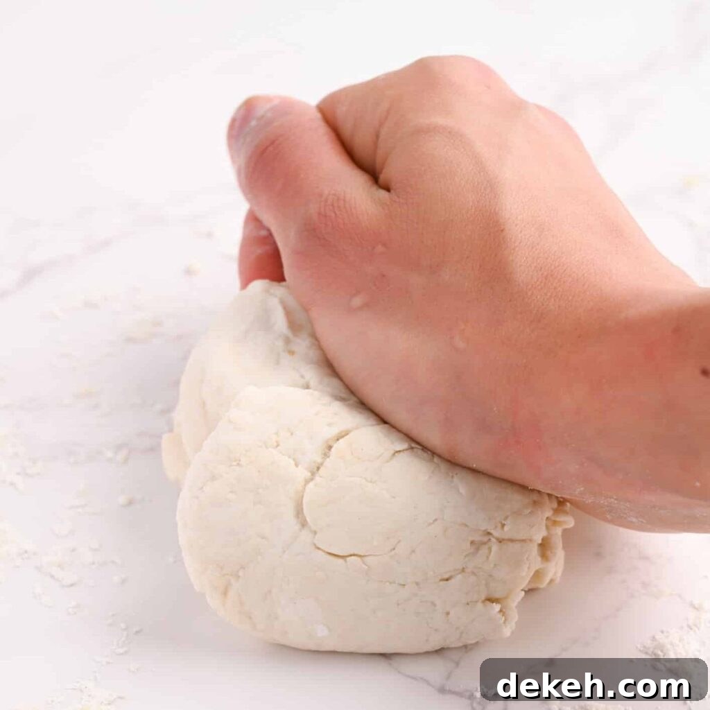 Crispy Homemade Bread in the Air Fryer 5 Kneading dough