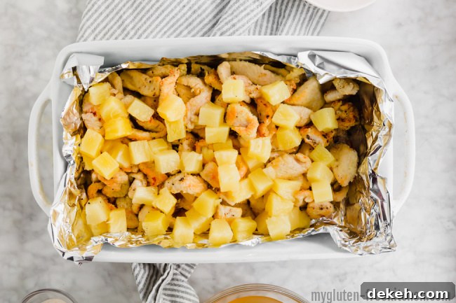 Crispy Gluten-Free Sweet and Sour Chicken Recipe 3 sweet and sour chicken before baking