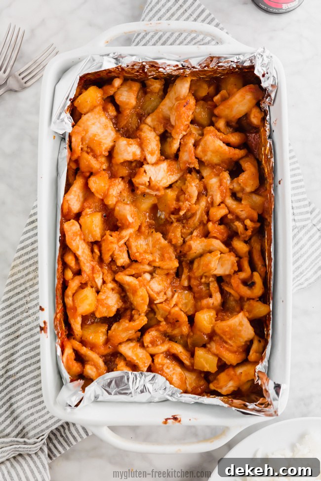 Crispy Gluten-Free Sweet and Sour Chicken Recipe 4 Gluten-free Sweet and Sour Chicken after baking