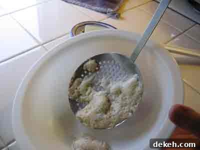 How to Skim Soups and Stocks for Clear Broth 4 Dump scum out into a bowl to be discarded.