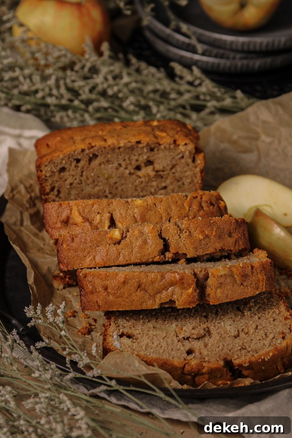 Moist Cinnamon Apple Loaf with Brown Sugar Glaze 3 This might just be my best apple loaf recipe