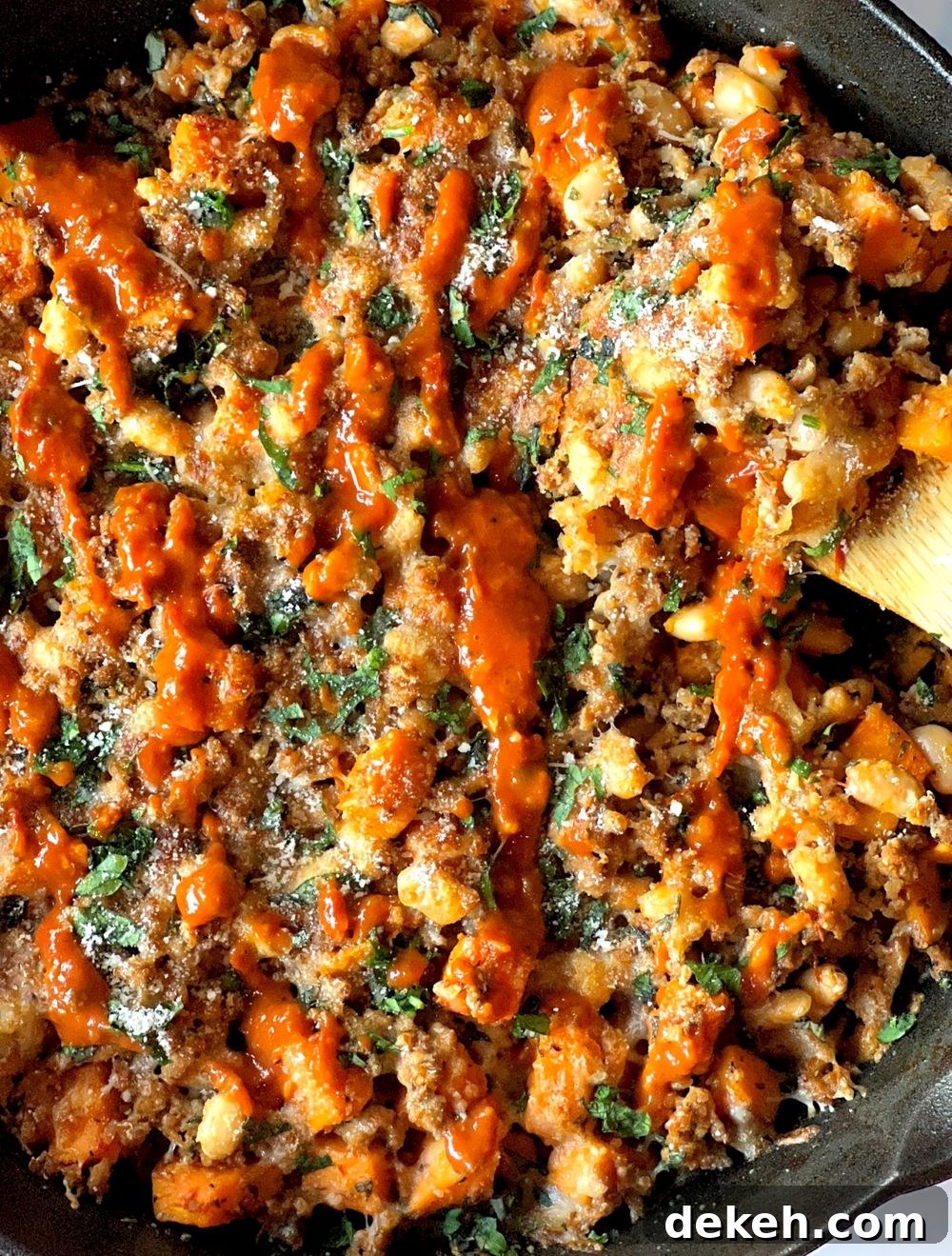 Italian Ground Turkey and Sweet Potato Skillet