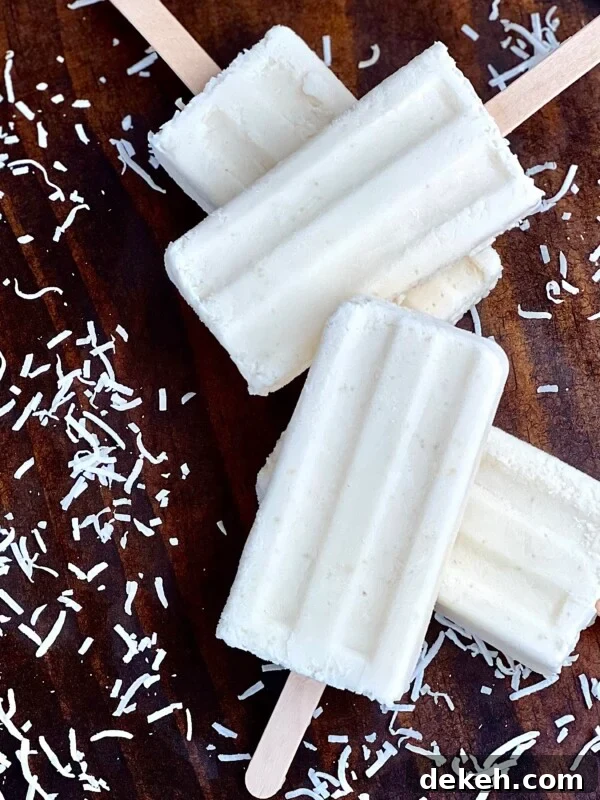 Creamy Strawberry Paletas: Homemade Mexican Ice Pops 8 Coconut paleta